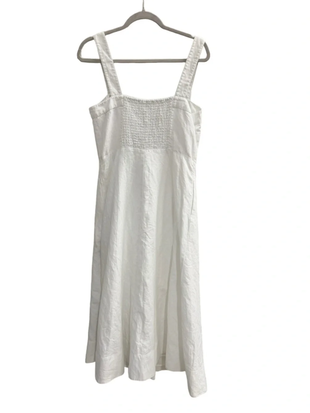 Kate Spade White Button Front Midi Dress Size 10